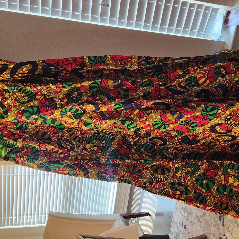 Africsn Print Wrap Skirt With Pockets